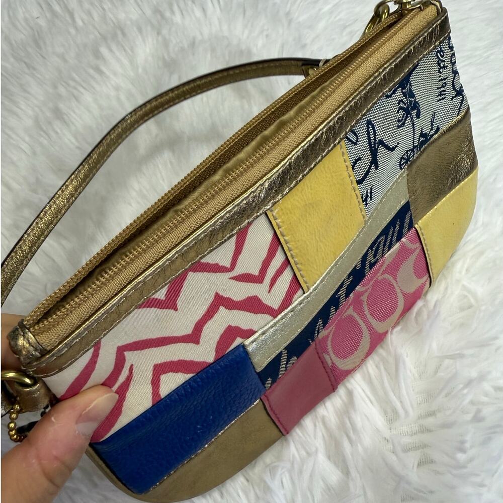 Coach Patchwork Large Wristlet - image 5
